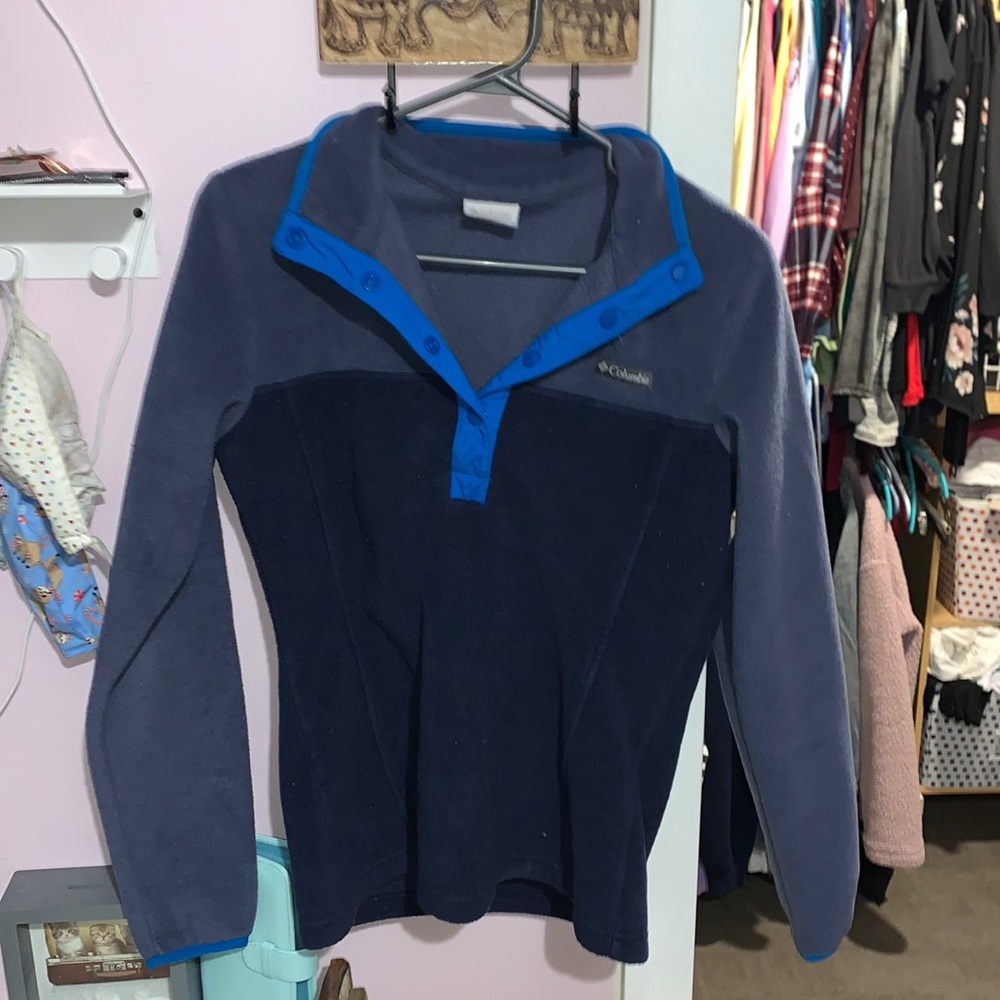 1/4 button up Columbia fleece